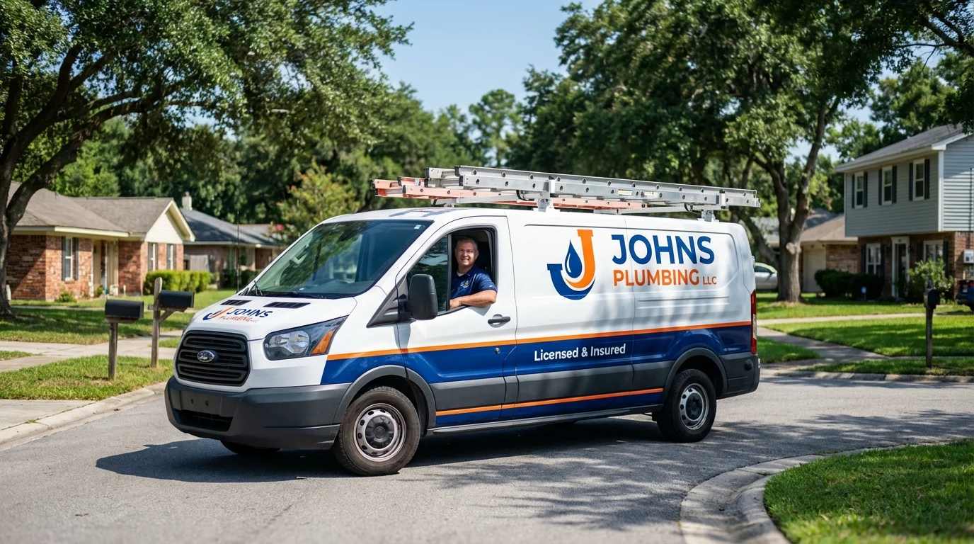 Johns Plumbing LLC service van in Elizabethton, TN