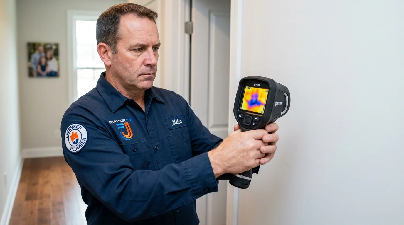 Thermal imaging leak detection by Johns Plumbing LLC in Elizabethton